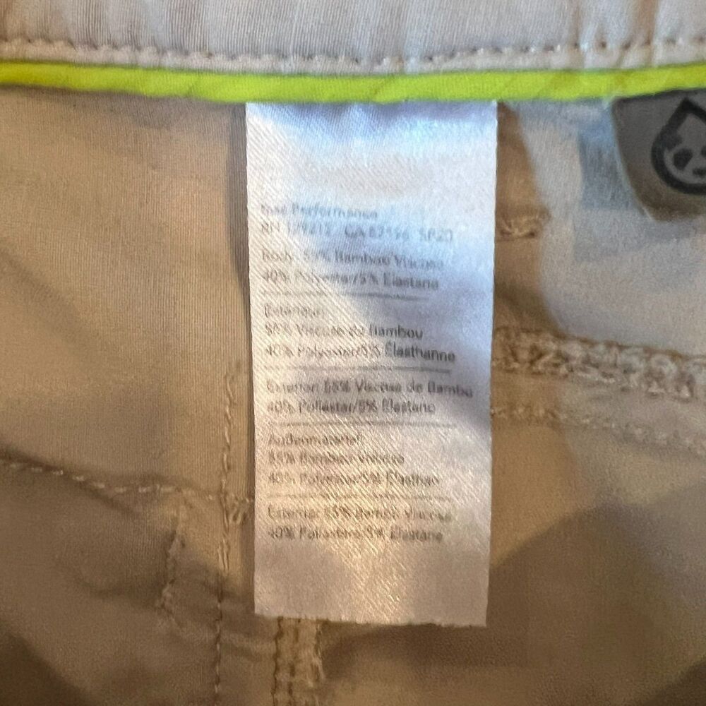 Free Fly Breeze Performance Shorts Mens 34 Khaki Tan Bamboo Stretch Hybrid Golf